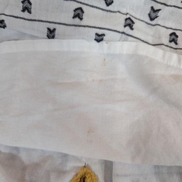 Girls Flare Sleeve Tunic size 3 T Max Studio Tie Back arrow print cotton boho - Picture 5 of 6